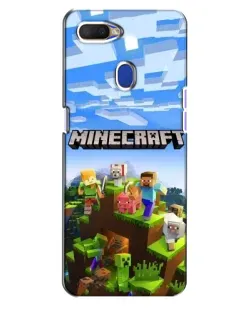 Чохол для OPPO A5s з картинкою «Minecraft класичний світ»
