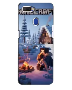 Чохол для OPPO A5s з картинкою «Зимовий Minecraft»