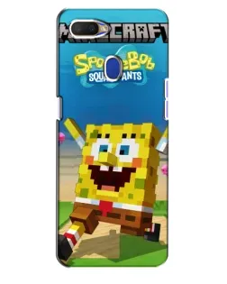 Чохол для OPPO A5s з картинкою «Губка Боб Minecraft»