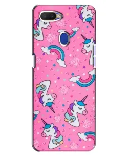 Чехол для OPPO A5s с картинкой «Unicorn паттерн розовый» Чехол для OPPO A5s с картинкой «Unicorn паттерн розовый»