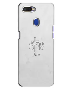 Чохол для OPPO A5s з картинкою «Івана 3:16 Хрест» Чохол для OPPO A5s з картинкою «Івана 3:16 Хрест»