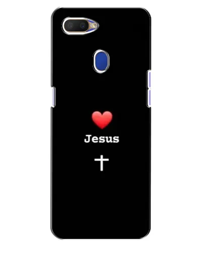 Чехол для OPPO A5s с картинкой «Сердце - Jesus»