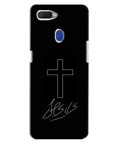 Чехол для OPPO A5s с картинкой «Графический крест Jesus» Чехол для OPPO A5s с картинкой «Графический крест Jesus»