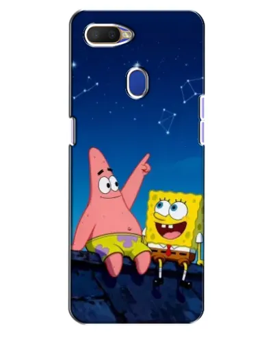 Чехол для OPPO A5s с картинкой «Губка Боб и Патрик ночью» Чехол для OPPO A5s с картинкой «Губка Боб и Патрик ночью»