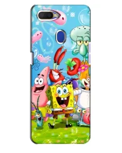 Чехол для OPPO A5s с картинкой «Губка Боб и друзья»