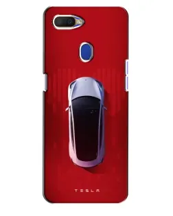 Чохол для OPPO A5s з картинкою «Tesla Top View»