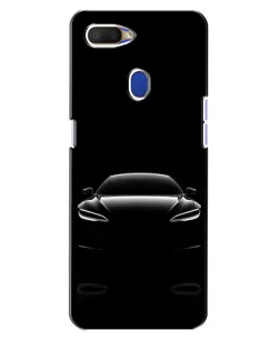 Чохол для OPPO A5s з картинкою «Силует Tesla Night»