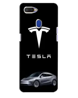 Чохол для OPPO A5s з картинкою «Tesla Model Y»