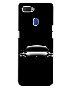 Чохол для OPPO A5s з картинкою «Фари Tesla Night»