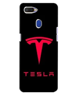 Чохол для OPPO A5s з картинкою «Tesla Red Logo»
