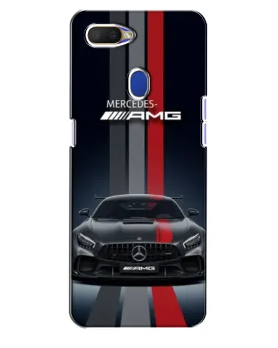 Чехол для OPPO A5s с картинкой «Mercedes — белый карбон»