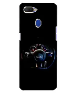 Чохол для OPPO A5s з картинкою «Салон Audi — кермо»