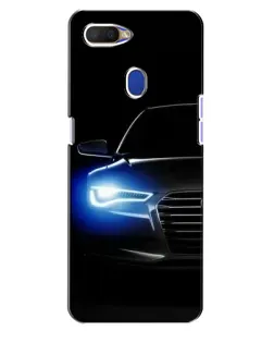 Чохол для OPPO A5s з картинкою «Неоновий погляд Audi»
