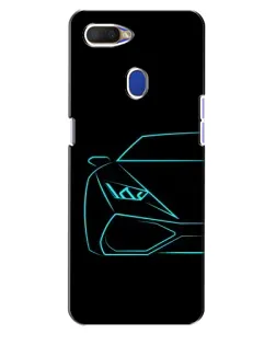 Чохол для OPPO A5s з картинкою «Блакитний силует Lamborghini» Чохол для OPPO A5s з картинкою «Блакитний силует Lamborghini»
