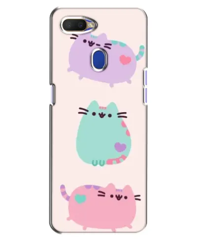 Чохол для OPPO A5s з картинкою «Pusheen тріо»