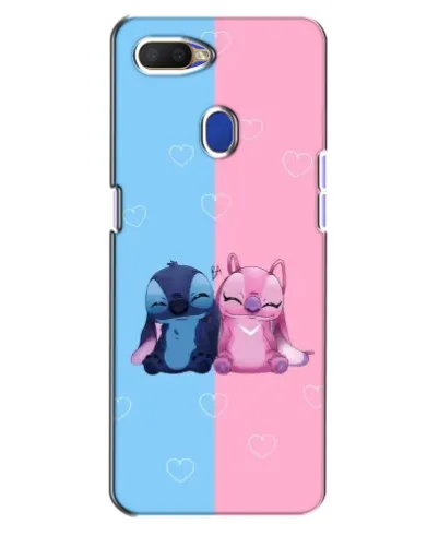 Чохол для OPPO A5s з картинкою «Stitch та Angel Love»