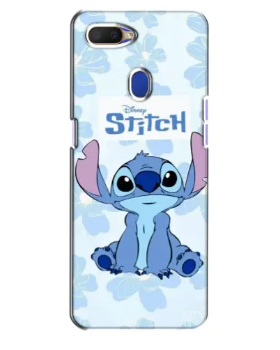 Чохол для OPPO A5s з картинкою «Stitch серед квітів»