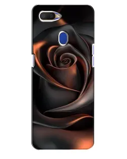 Чехол для OPPO A5s с картинкой «Шелковая черная роза»