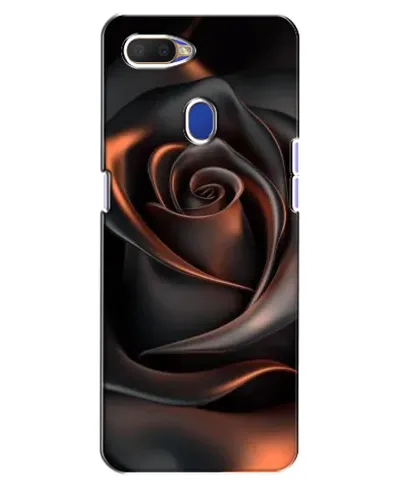 Чехол для OPPO A5s с картинкой «Шелковая черная роза»