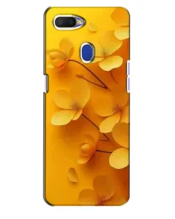 Чехол для OPPO A5s с картинкой «Золотые лепестки»