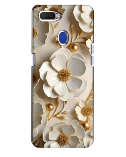Чехол для OPPO A5s с картинкой «Белие бумажние  цвети»