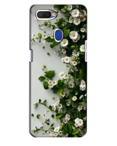 Чехол для OPPO A5s с картинкой «Ветка мелких белых цветов»