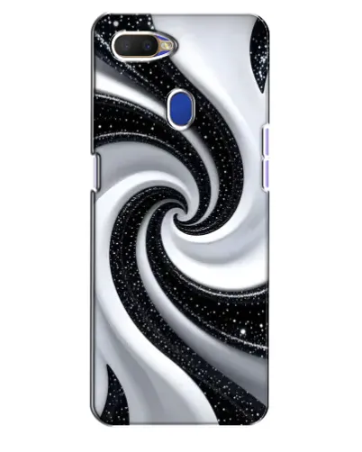Чехол для OPPO A5s с картинкой «Черно-белая спираль» Чехол для OPPO A5s с картинкой «Черно-белая спираль»