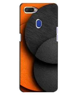 Чехол для OPPO A5s с картинкой «Геометрия оранжевых кругов»