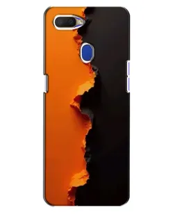 Чехол для OPPO A5s с картинкой «Оранжевый разлом»