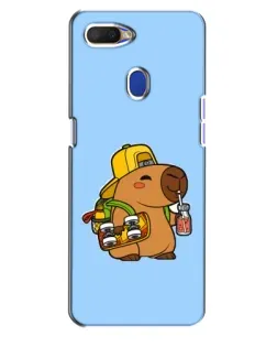 Чохол для OPPO A5s з картинкою «Капібара на скейті»