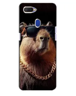 Чохол для OPPO A5s з картинкою «Капібара золотий ланцюг»