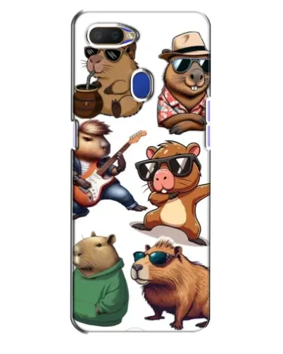 Чохол для OPPO A5s з картинкою «Круті капібари музиканти» Чохол для OPPO A5s з картинкою «Круті капібари музиканти»