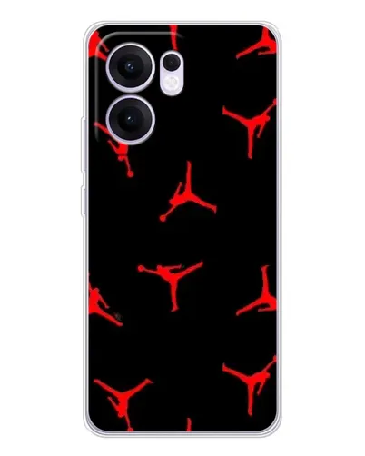 Чехол для OPPO A5x 5G с картинкой «Jordan Red Pattern» Чехол для OPPO A5x 5G с картинкой «Jordan Red Pattern»