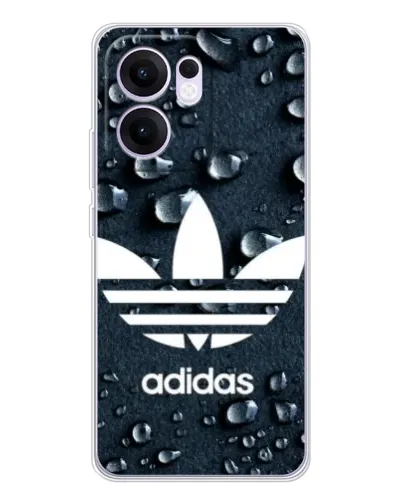 Чехол для OPPO A5x 5G с картинкой «Adidas Trefoil Blue»