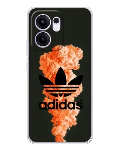 Чехол для OPPO A5x 5G с картинкой «Оранжевый дым Adidas»