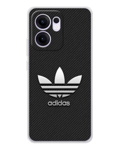 Чехол для OPPO A5x 5G с картинкой «Adidas Карбоновая текстура»