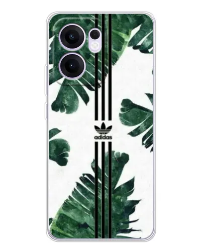 Чехол для OPPO A5x 5G с картинкой «Пальмовые листья адидас»