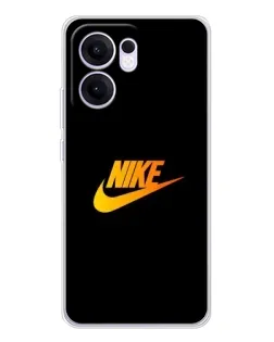 Чехол для OPPO A5x 5G с картинкой «Золотой логотип Nike»