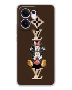 Чехол для OPPO A5x 5G с картинкой «LV и Микки Маус»
