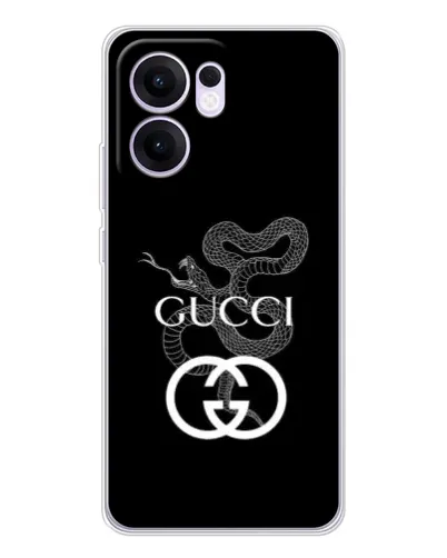 Чехол для OPPO A5x 5G с картинкой «Gucci — серебряная змея» Чехол для OPPO A5x 5G с картинкой «Gucci — серебряная змея»