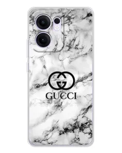 Чехол для OPPO A5x 5G с картинкой «Gucci — мраморный шик»