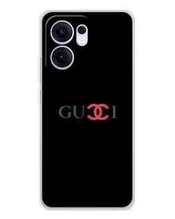 Чехол для OPPO A5x 5G с картинкой «Gucci — красный градиент»