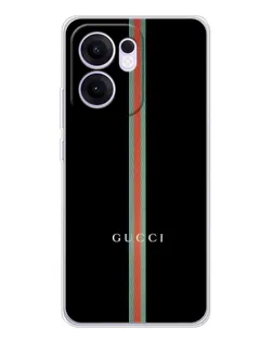 Чехол для OPPO A5x 5G с картинкой «Gucci — строгая линия»
