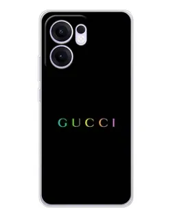 Чехол для OPPO A5x 5G с картинкой «Gucci — неоновый минимализм»