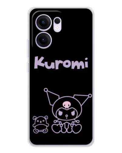 Чехол для OPPO A5x 5G с картинкой «Kuromi — черный минимализм» Чехол для OPPO A5x 5G с картинкой «Kuromi — черный минимализм»