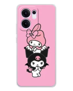 Чехол для OPPO A5x 5G с картинкой «My Melody и Kuromi» Чехол для OPPO A5x 5G с картинкой «My Melody и Kuromi»