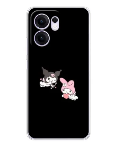 Чехол для OPPO A5x 5G с картинкой «My Melody и Kuromi» Чехол для OPPO A5x 5G с картинкой «My Melody и Kuromi»