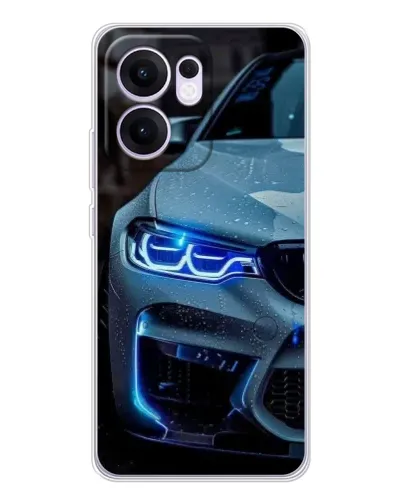 Чехол для OPPO A5x 5G с картинкой «Взгляд BMW с синими фарами» Чехол для OPPO A5x 5G с картинкой «Взгляд BMW с синими фарами»