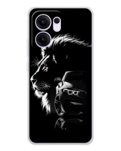 Чехол для OPPO A5x 5G с картинкой «BMW и лев» Чехол для OPPO A5x 5G с картинкой «BMW и лев»