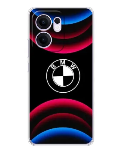 Чехол для OPPO A5x 5G с картинкой «Логотип BMW и неоновые дуги» Чехол для OPPO A5x 5G с картинкой «Логотип BMW и неоновые дуги»